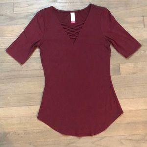 Maroon Quarter Sleeve